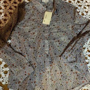 The Korner Top/Shirt/BlouseFloral Print Collared N